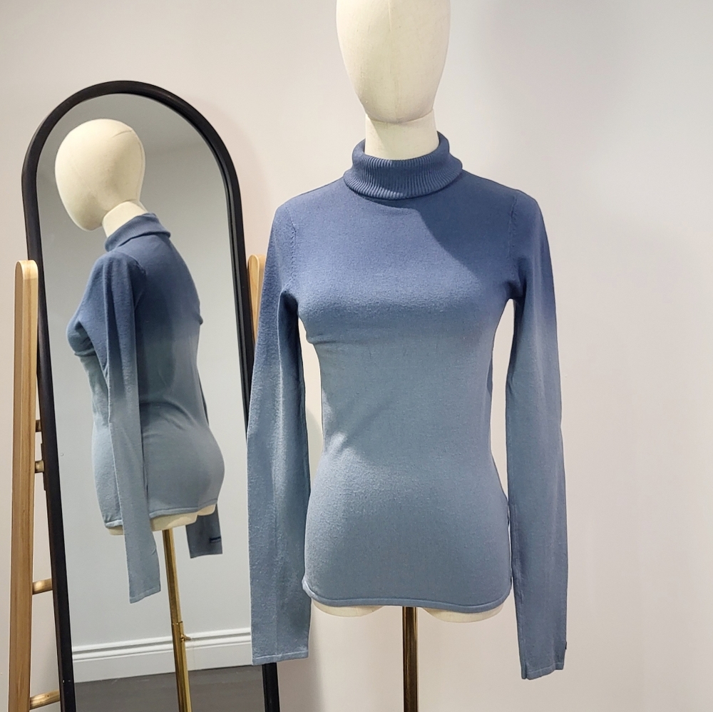 Point Zero by Nicole Benesti Ombre Turtleneck Sweater SMALL